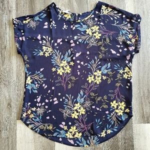 Maurices Blue Floral Top